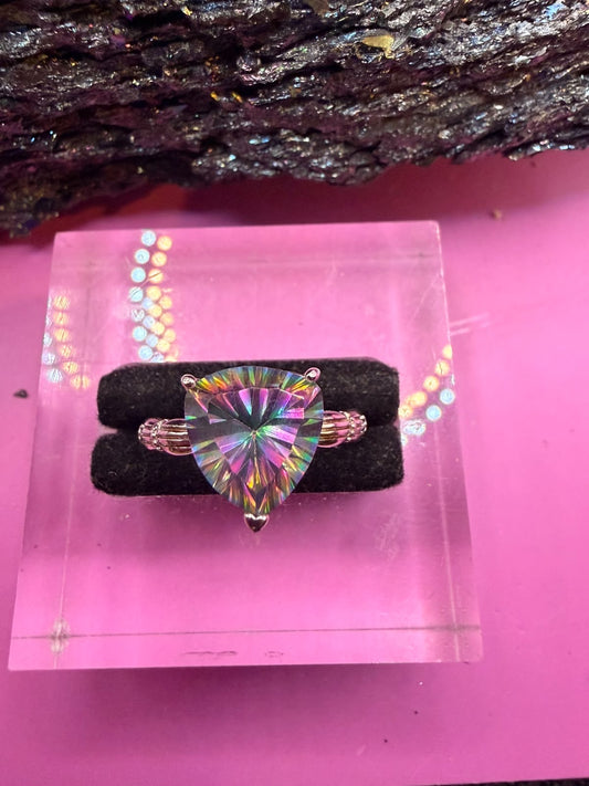Mystikquarz Dreieck Ring