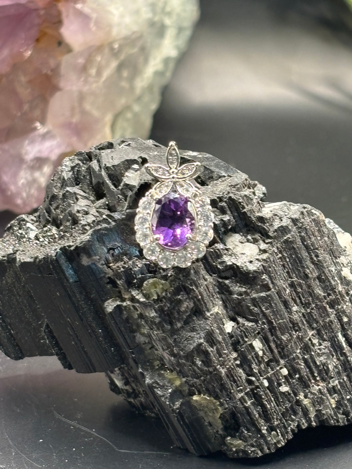 Amethyst klassischer Anhänger