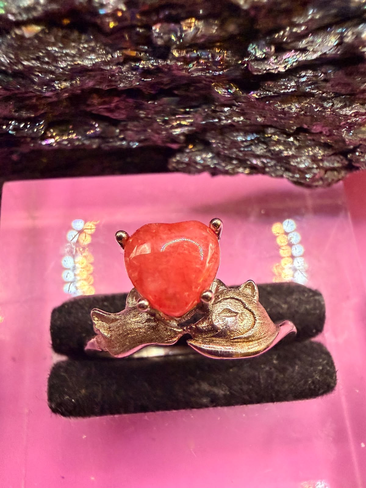 Fuchs Erdbeerquarz Ring