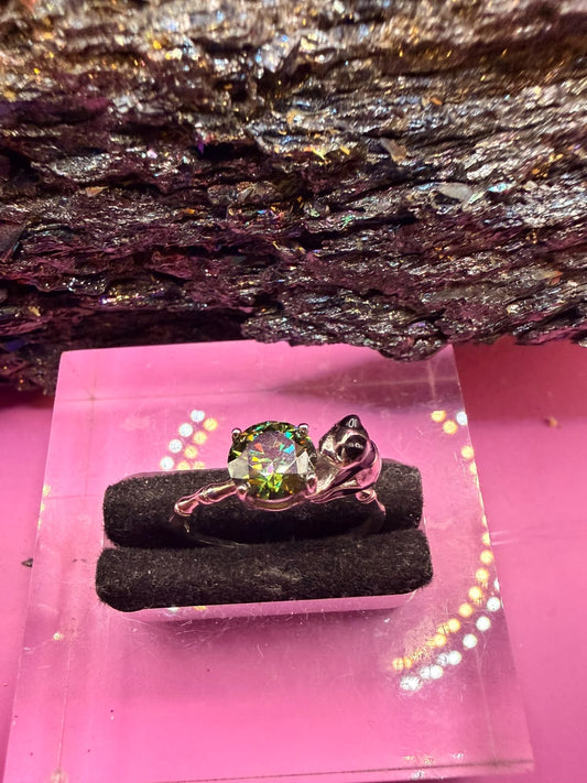 Moissanit Panda Ring